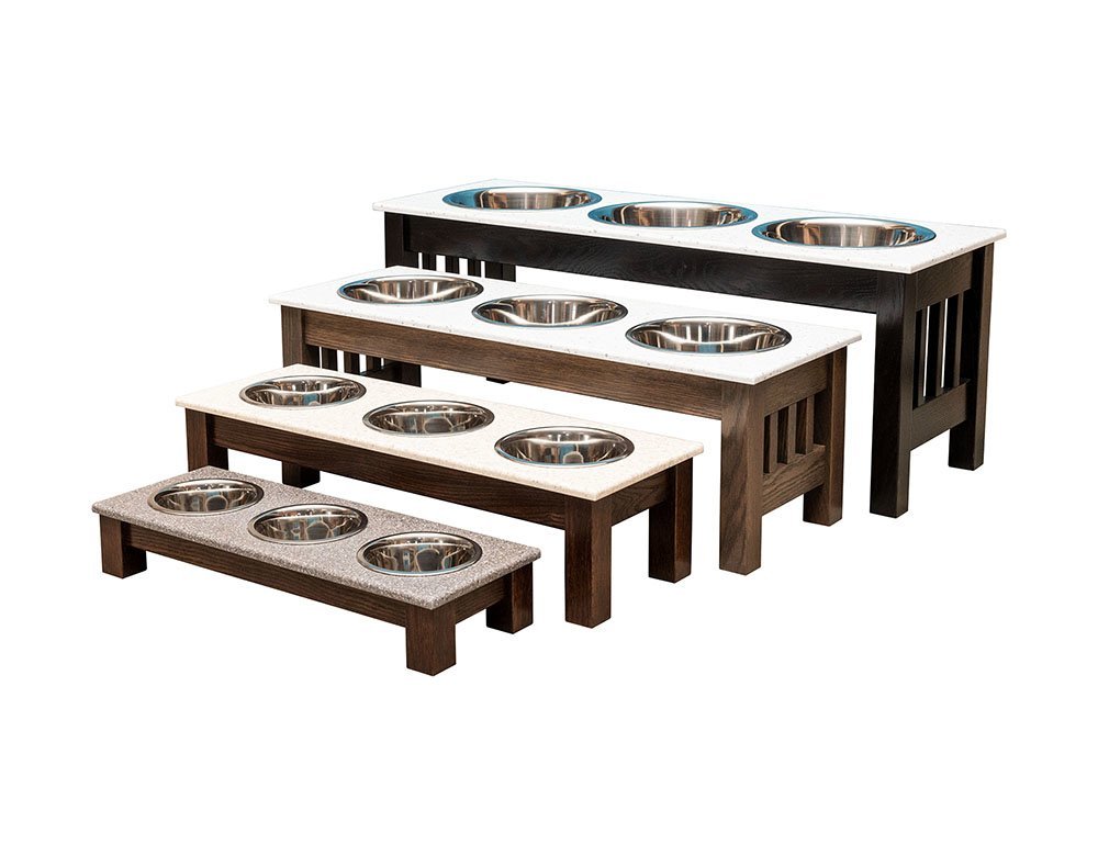 An application scenario or product detail of 3 bowl dog feeding station - Image 9