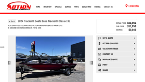 Fishing Boat - 16 ft 8 in Aluminum, 50 HP