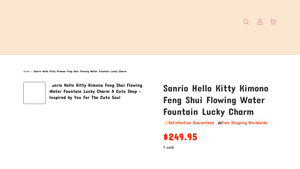 Acute Shop - Sanrio Hello Kitty Kimono Fountain