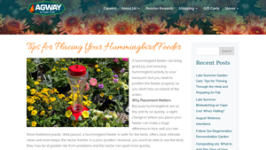 Agway of Cape Cod - Hummingbird Feeders and Food