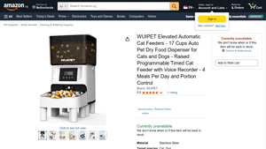 WUIPET - Elevated Automatic Cat Feeder