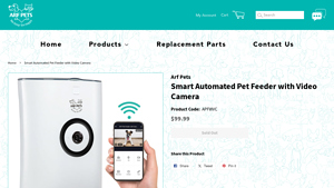 Arf Pets - Smart Automated Pet Feeder with Video Camera