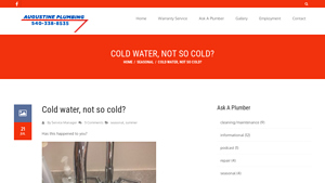 Augustine Plumbing - Seasonal Water Temperature Insights