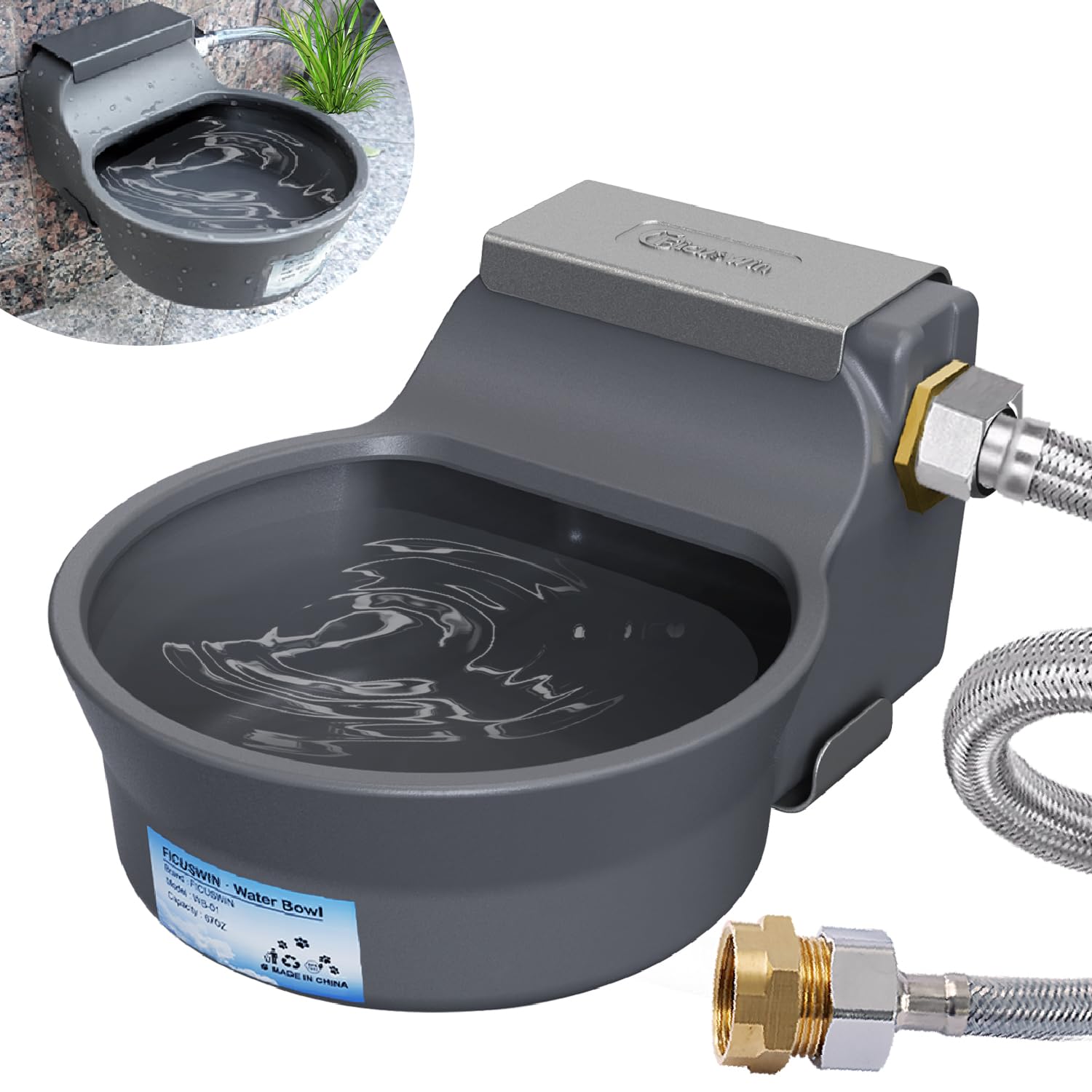 An application scenario or product detail of auto water feeder for dogs - Image 9