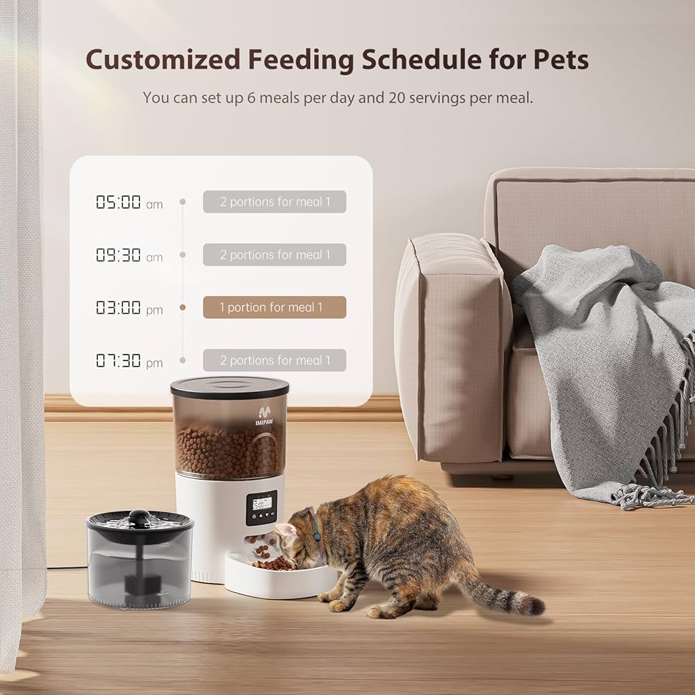 An application scenario or product detail of automatic cat feeder and water fountain - Image 11