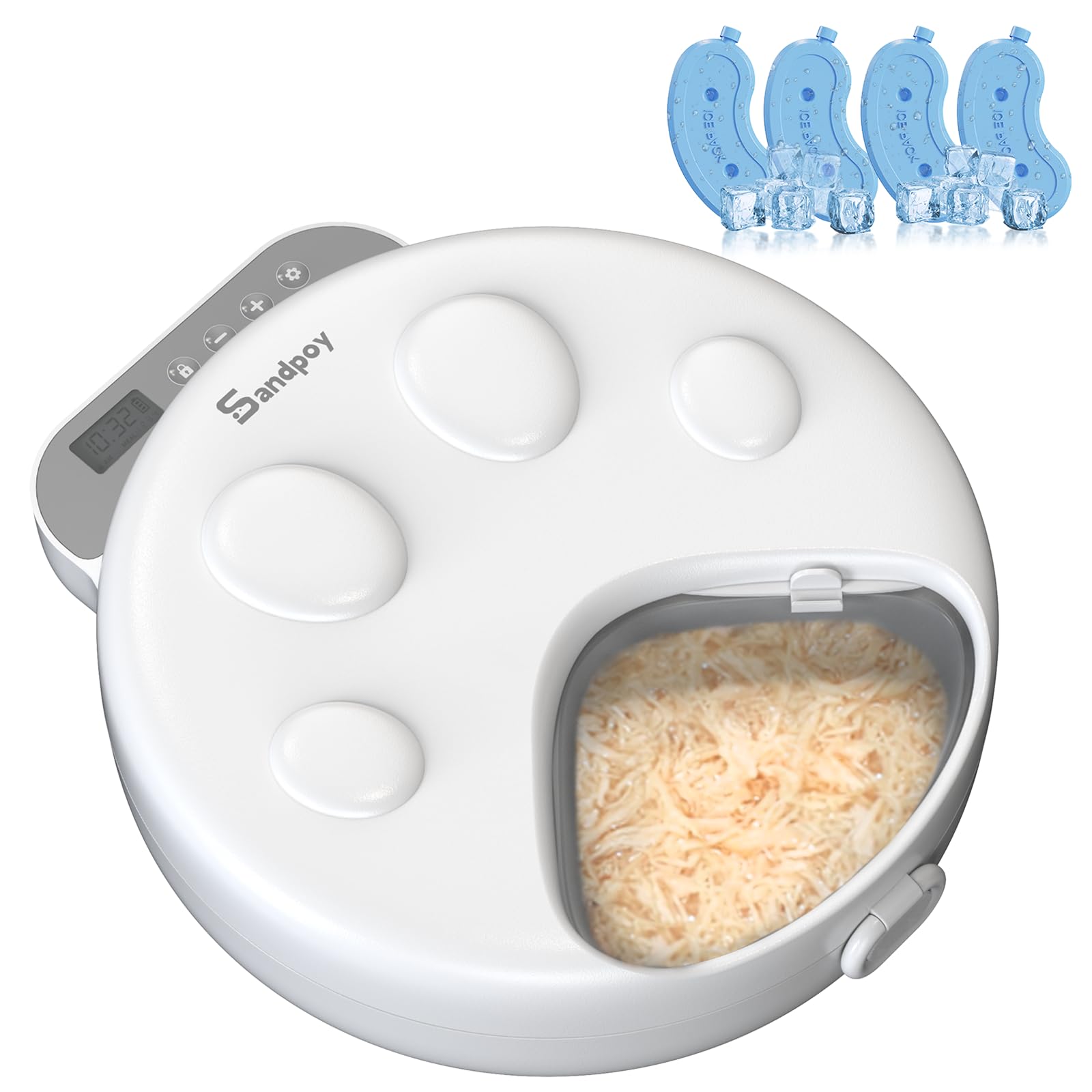 An application scenario or product detail of automatic cat feeder wet food refrigerated - Image 5