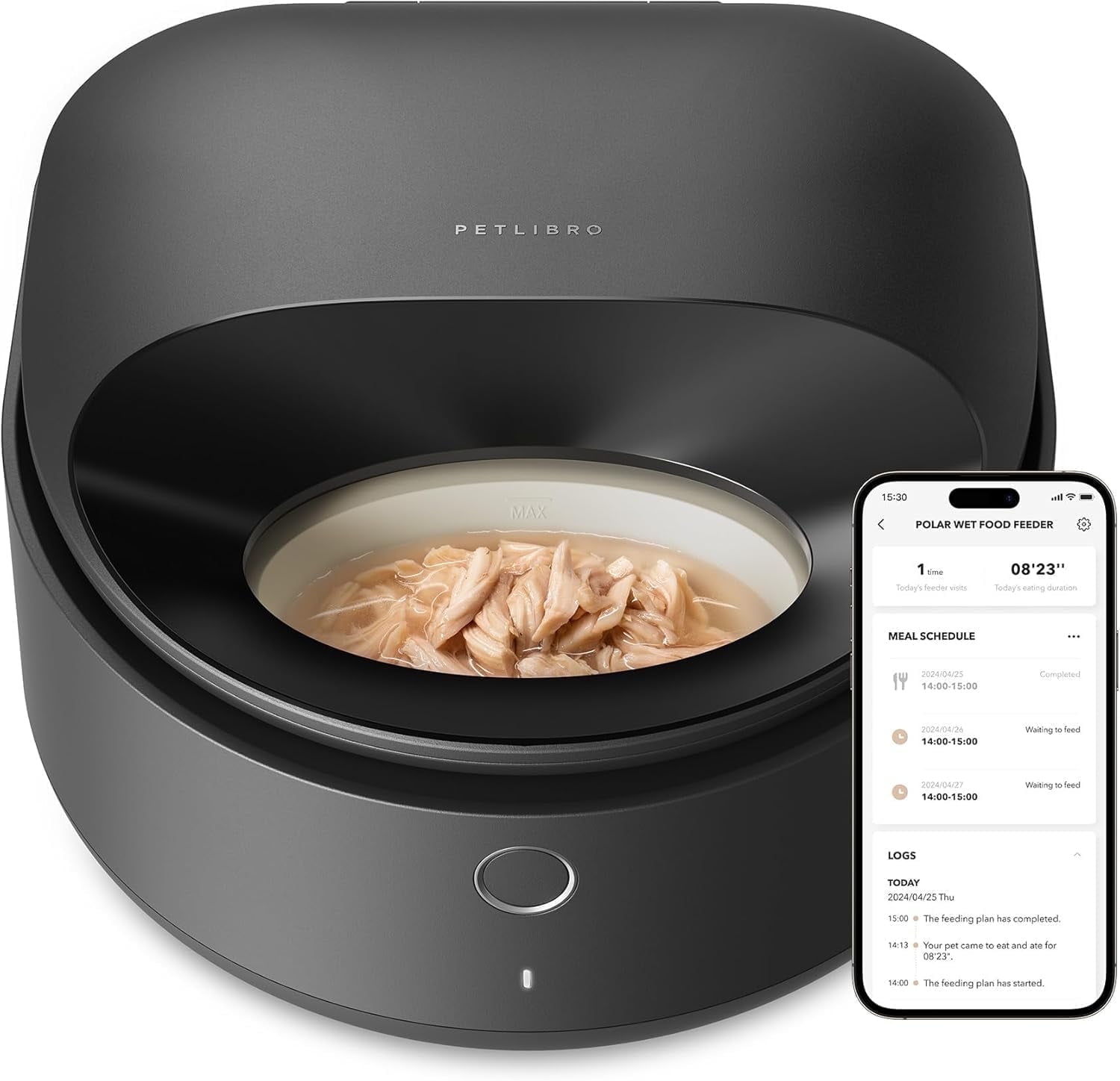 An application scenario or product detail of automatic cat feeder wet food refrigerated - Image 7