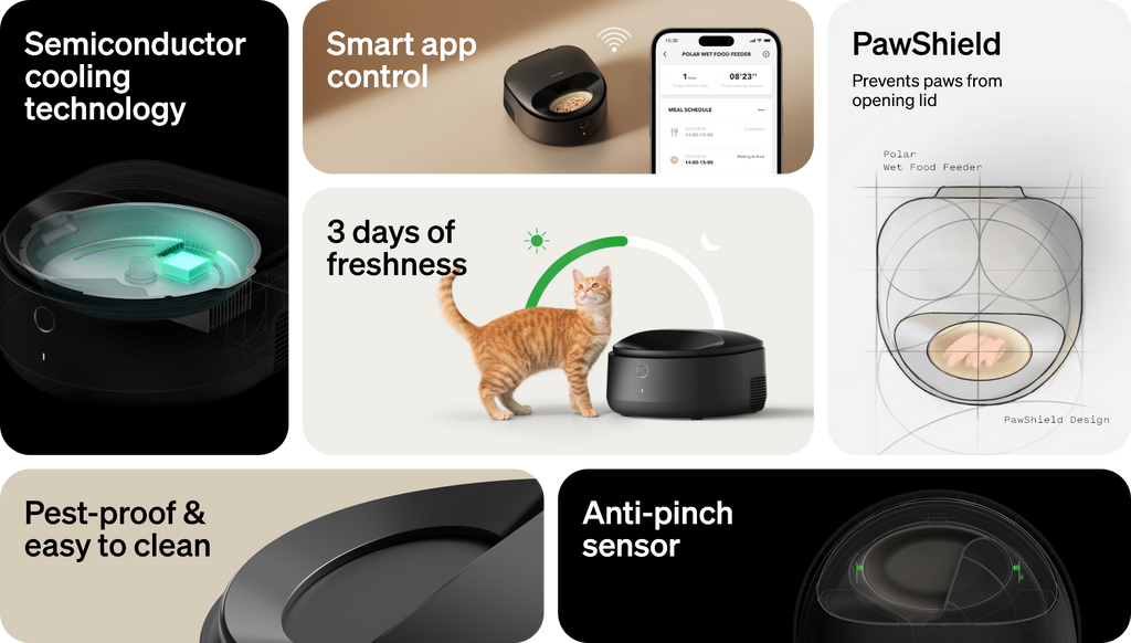 An application scenario or product detail of automatic cat feeder wet food refrigerated - Image 18