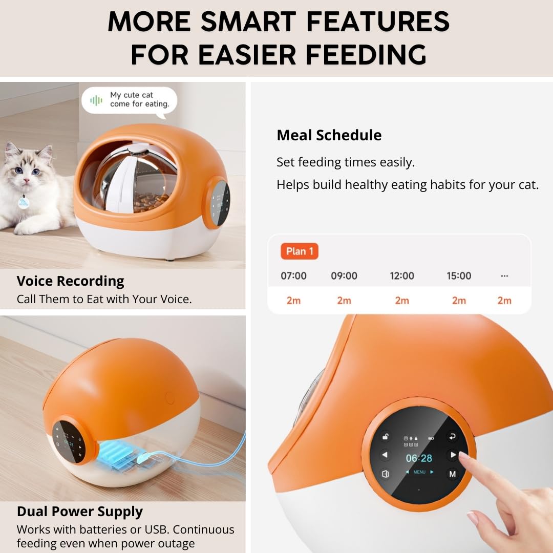 An application scenario or product detail of automatic cat feeder with sensor - Image 17