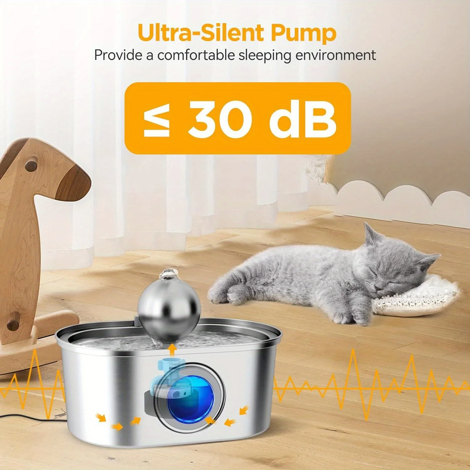 An application scenario or product detail of automatic cat water bowl - Image 12