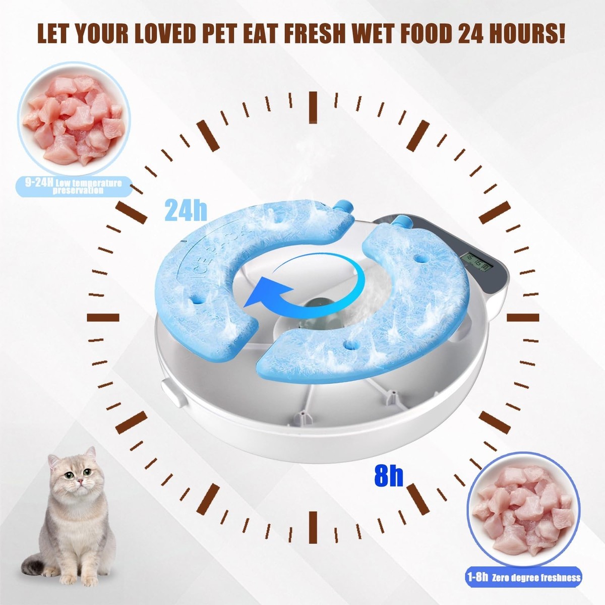 An application scenario or product detail of automatic cat wet feeder - Image 4