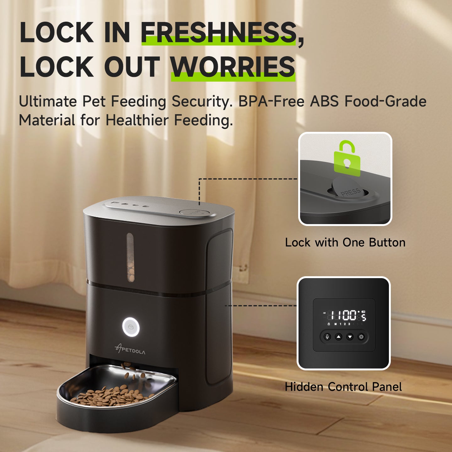 An application scenario or product detail of automatic pet feeder with app - Image 10