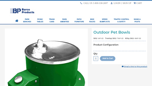 Barco Products - Outdoor Pet Bowls WF-03