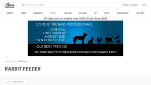 Bass Equipment - Rabbit Feeders