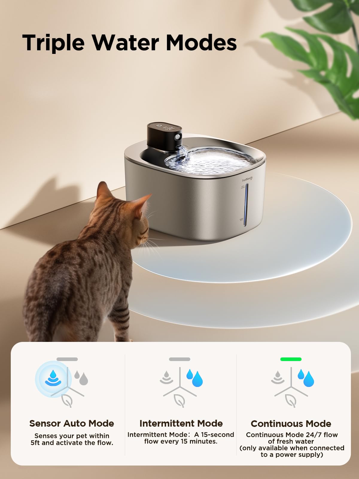An application scenario or product detail of battery cat water fountain - Image 24