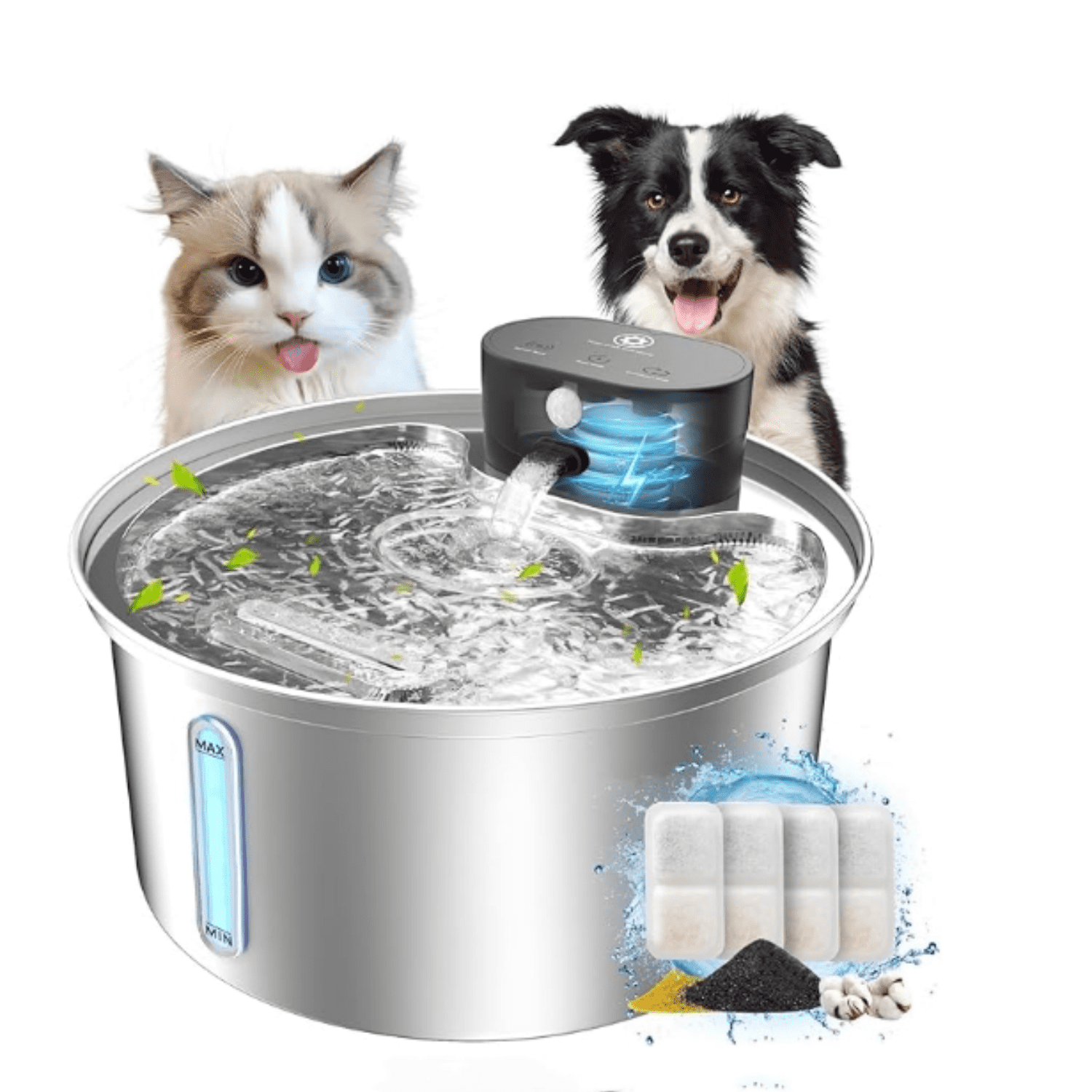 An application scenario or product detail of battery operated water bowl for cats - Image 12