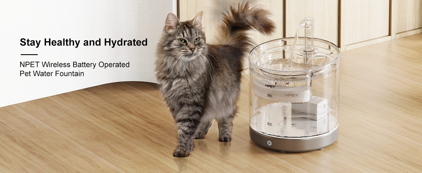 An application scenario or product detail of battery powered pet water fountain - Image 15