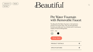 Beautiful™ - Pet Water Fountain with Removable Faucet