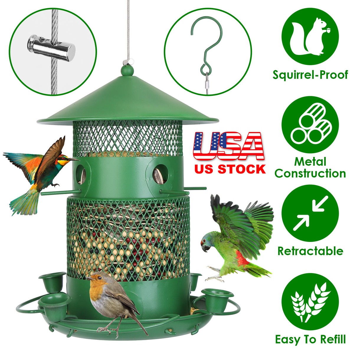 An application scenario or product detail of best bird feeder camera squirrel proof - Image 19