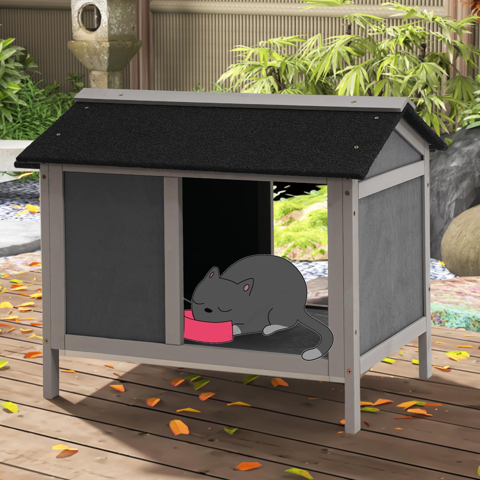 An application scenario or product detail of best outdoor cat feeder - Image 6