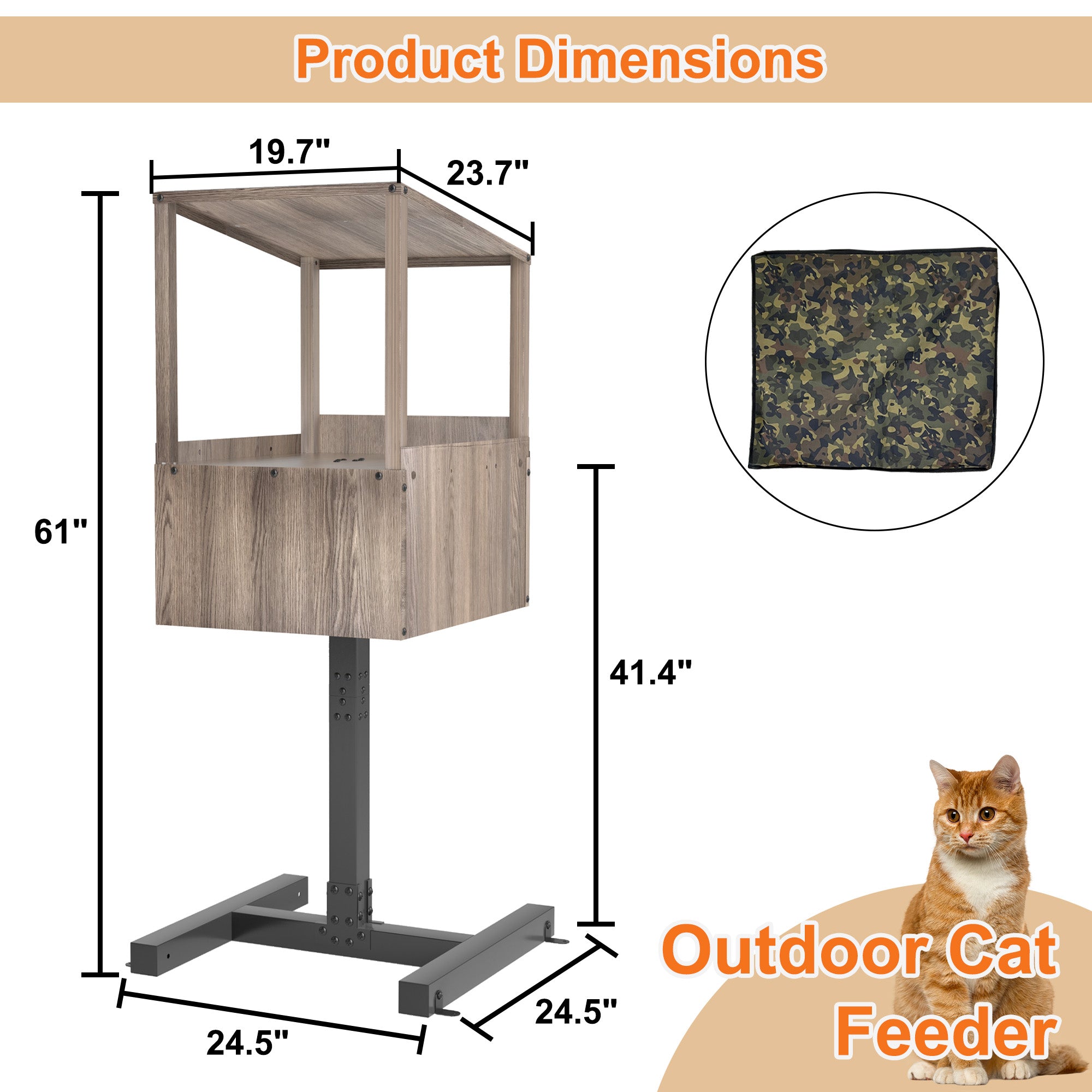 An application scenario or product detail of best outdoor cat feeder - Image 7