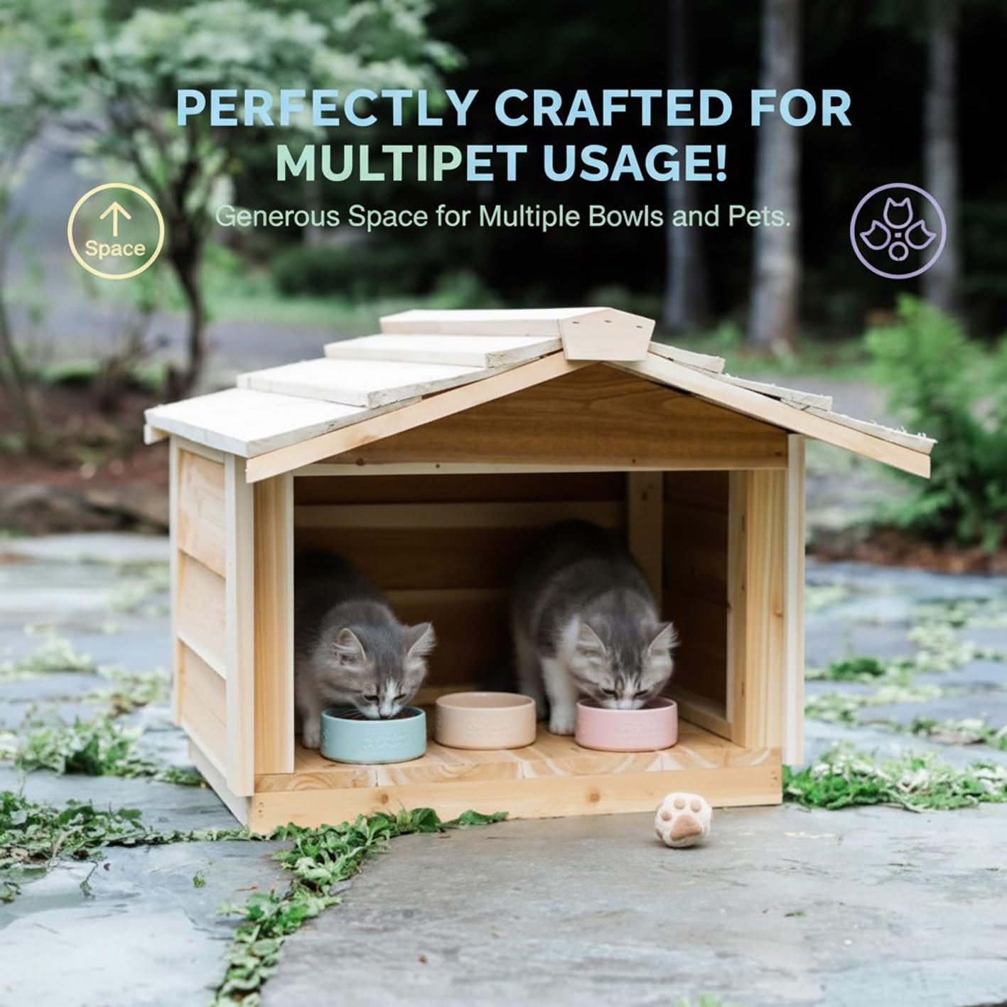 An application scenario or product detail of best outdoor cat feeder - Image 9