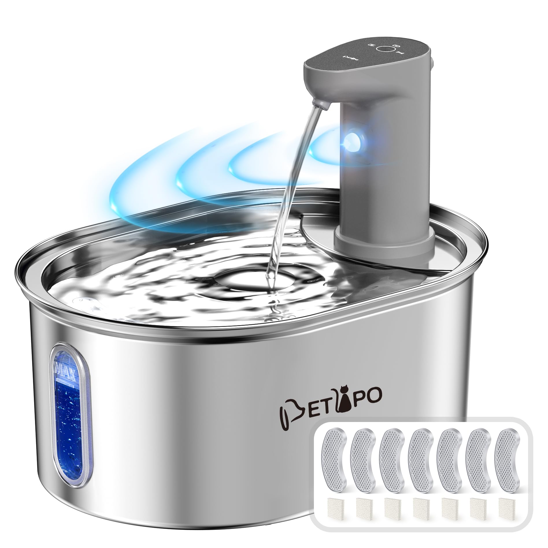 An application scenario or product detail of best wireless cat water fountain - Image 11