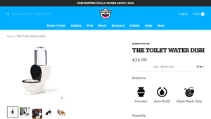 Big Mouth Inc - The Toilet Water Dish