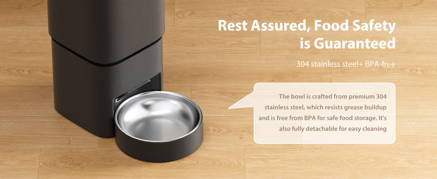 Black Pawbilt 5L Smart Pet Feeder Image