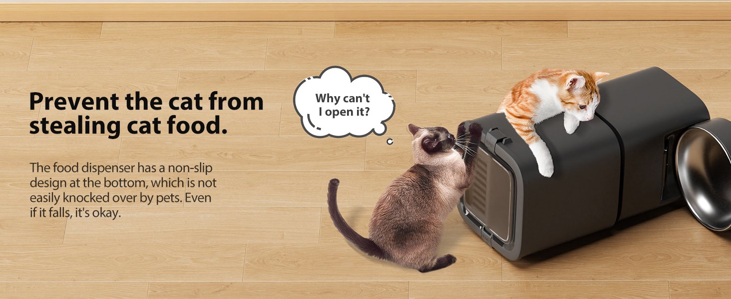 Black Pawbilt 5L Smart Pet Feeder Image