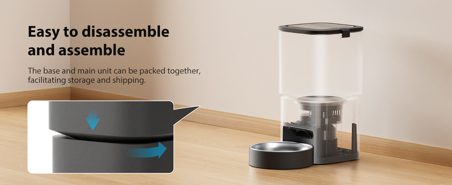 Black Pawbilt 5L Smart Pet Feeder Image