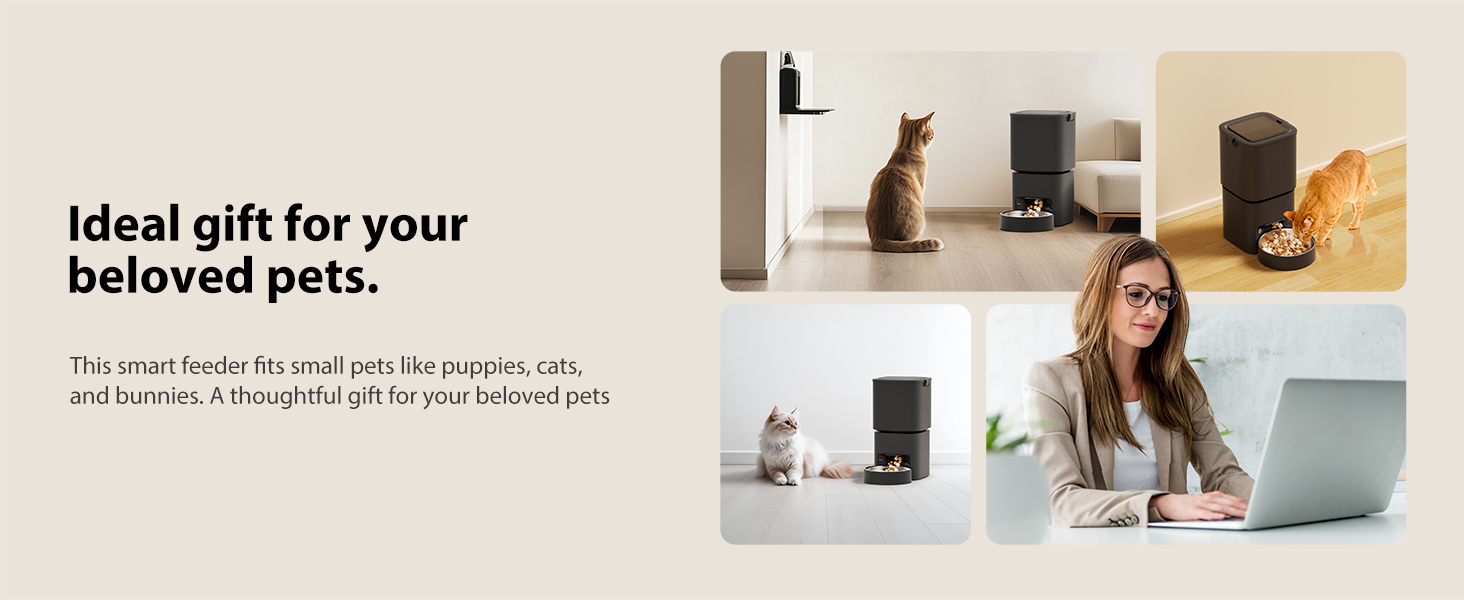 Black Pawbilt 5L Smart Pet Feeder Image