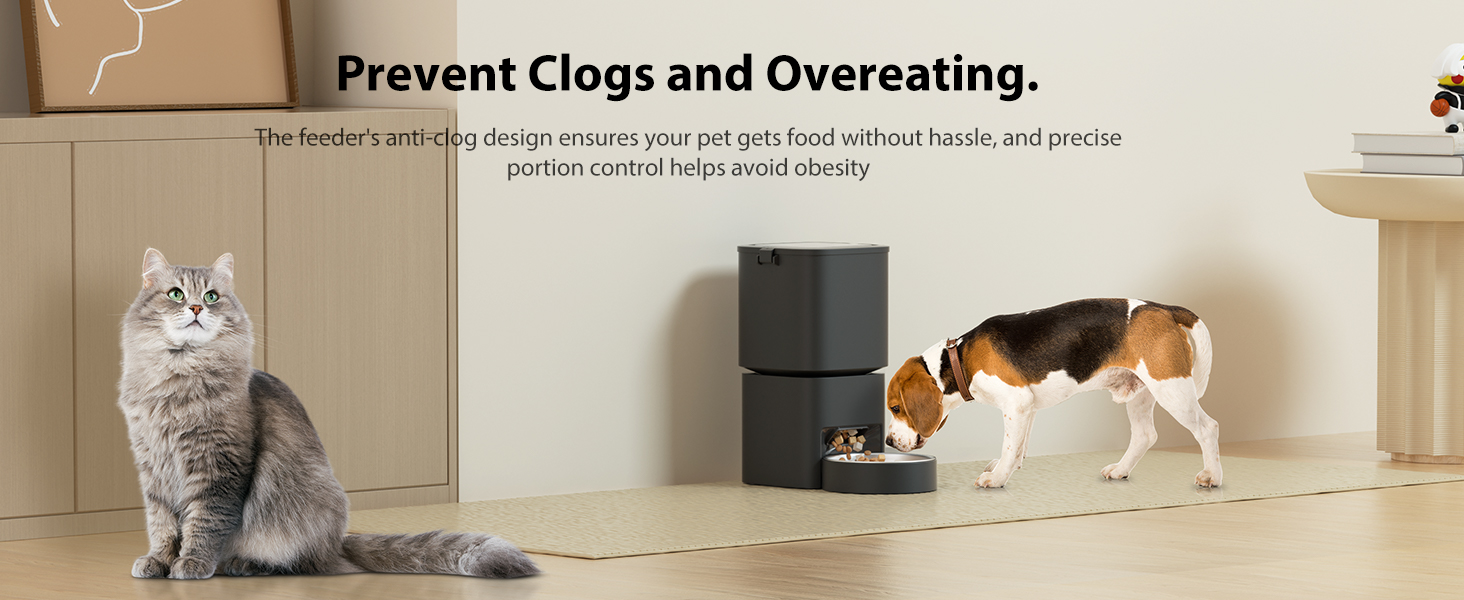 Black Pawbilt 5L Smart Pet Feeder Image