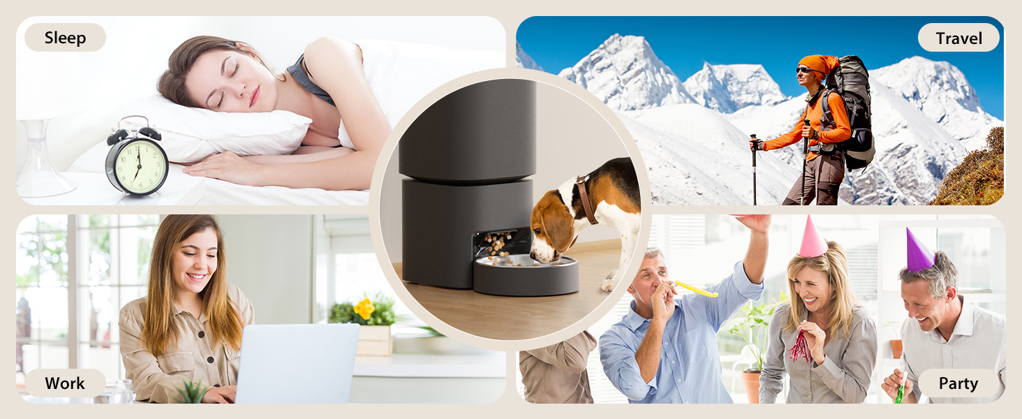 Black Pawbilt 5L Smart Pet Feeder Image