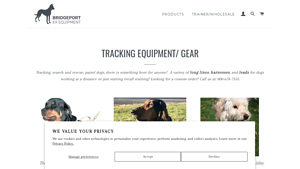 Bridgeport K9 Equipment - The Original Bridgeport Tracking Harness