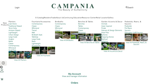 Campania International - FT-460-GS Cast Stone Planter