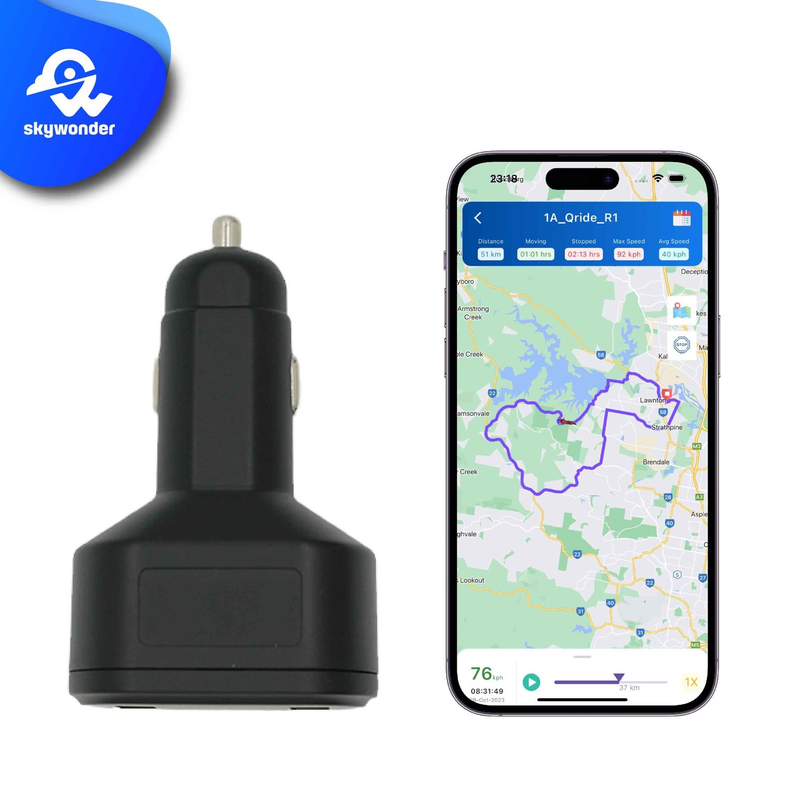 An application scenario or product detail of car charger gps tracking device - Image 18