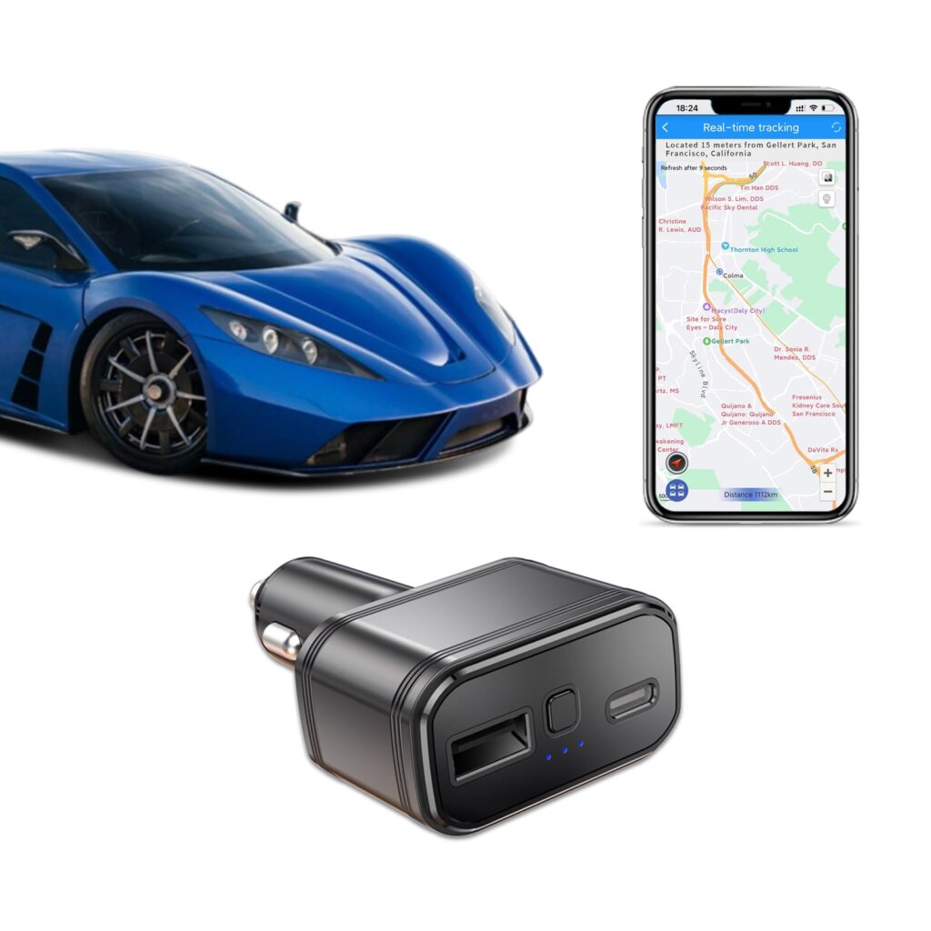 Featured image for the car charger gps tracking device guide