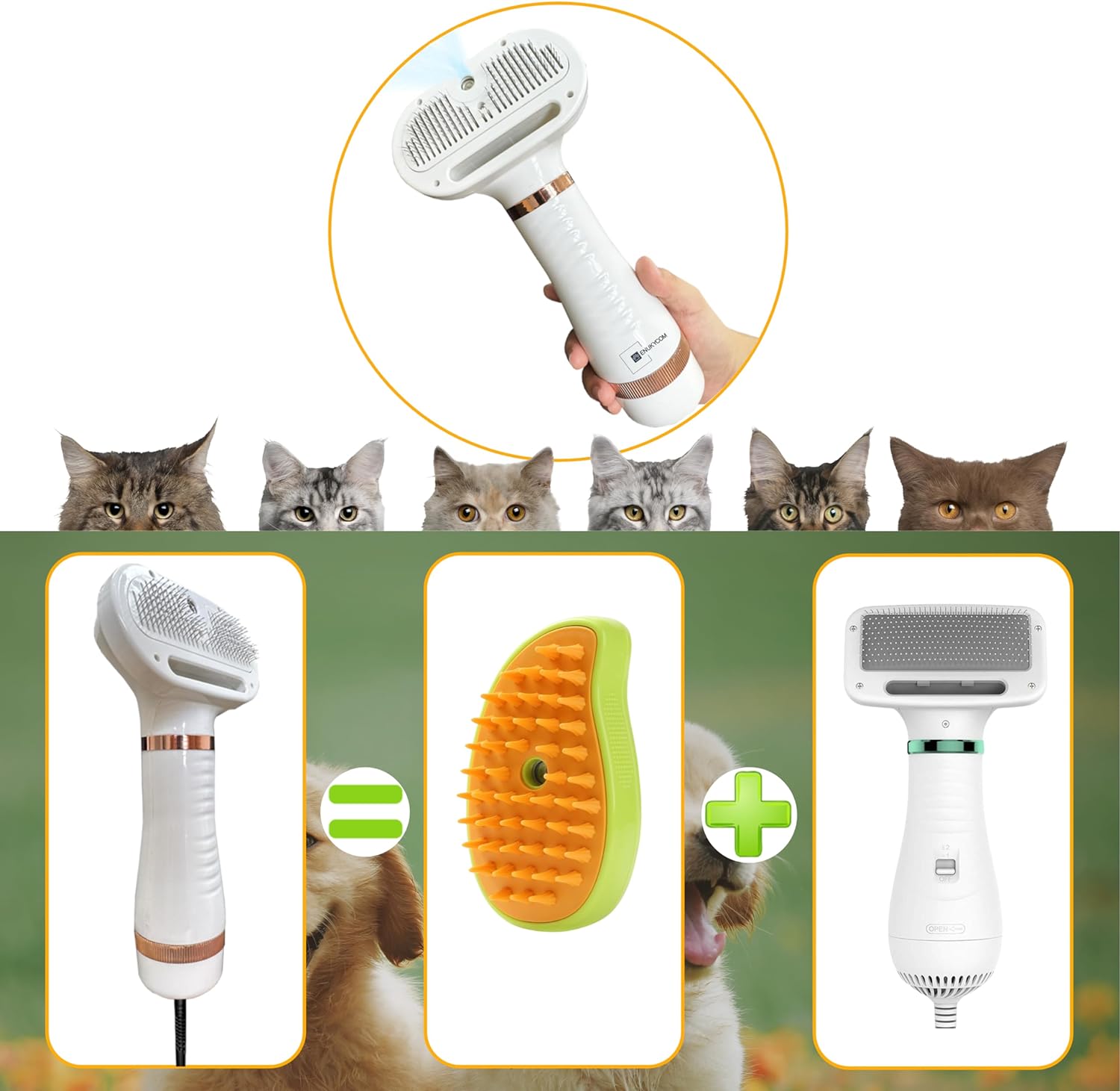 An application scenario or product detail of cat and blow dryer - Image 9