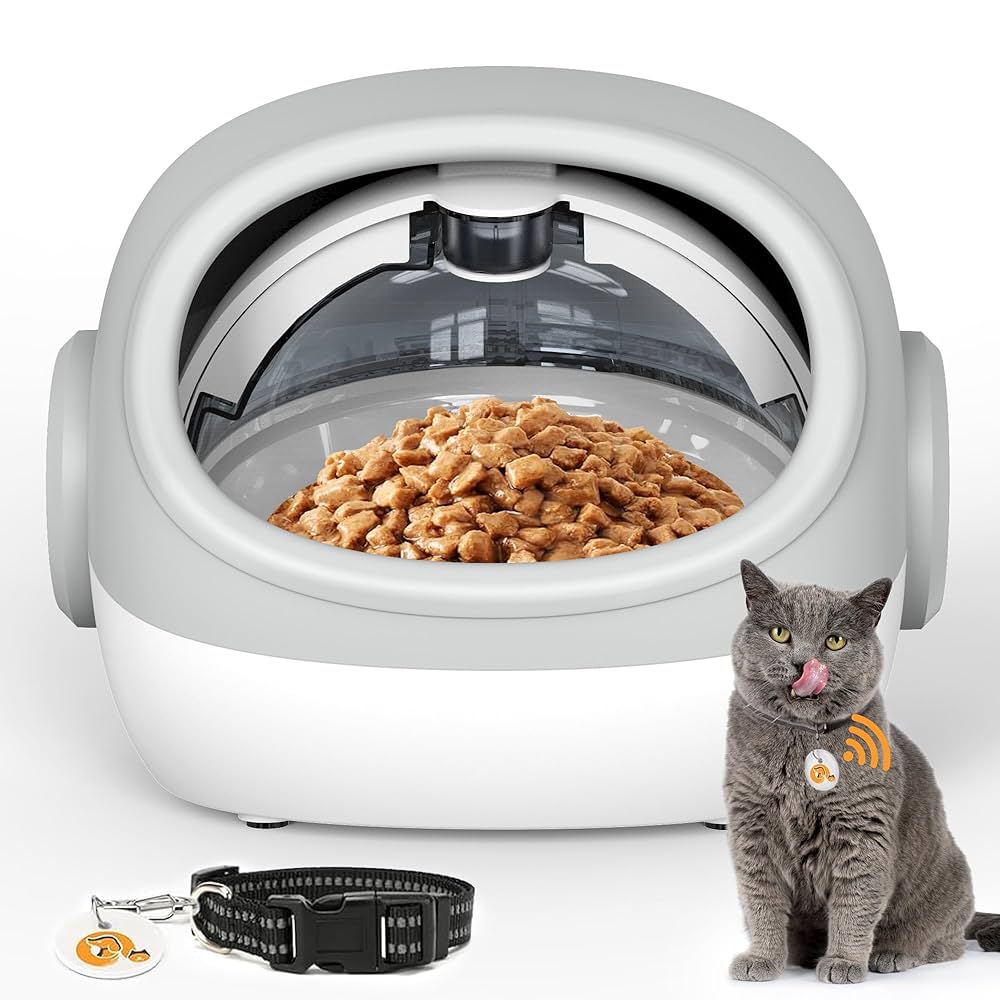 An application scenario or product detail of cat automatic feeder with chip - Image 3