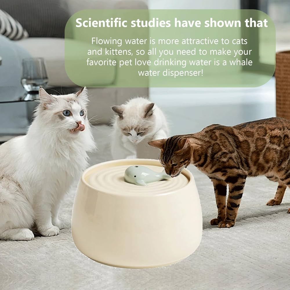 An application scenario or product detail of cat ceramic drinking fountain - Image 10