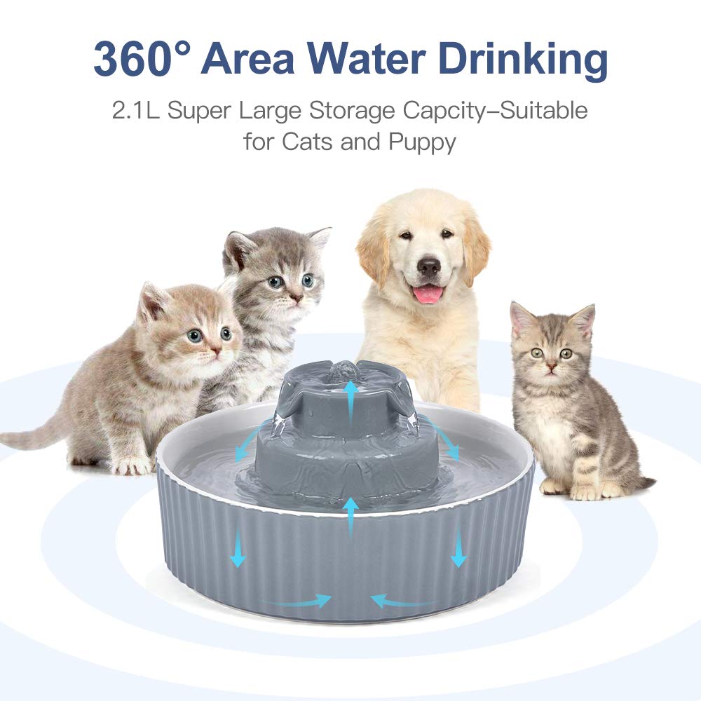 An application scenario or product detail of cat ceramic drinking fountain - Image 13