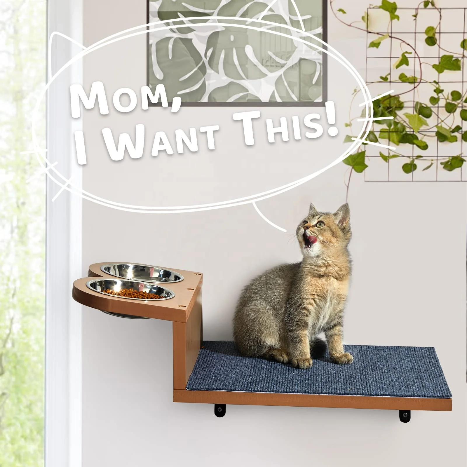 An application scenario or product detail of cat feeder shelf - Image 18