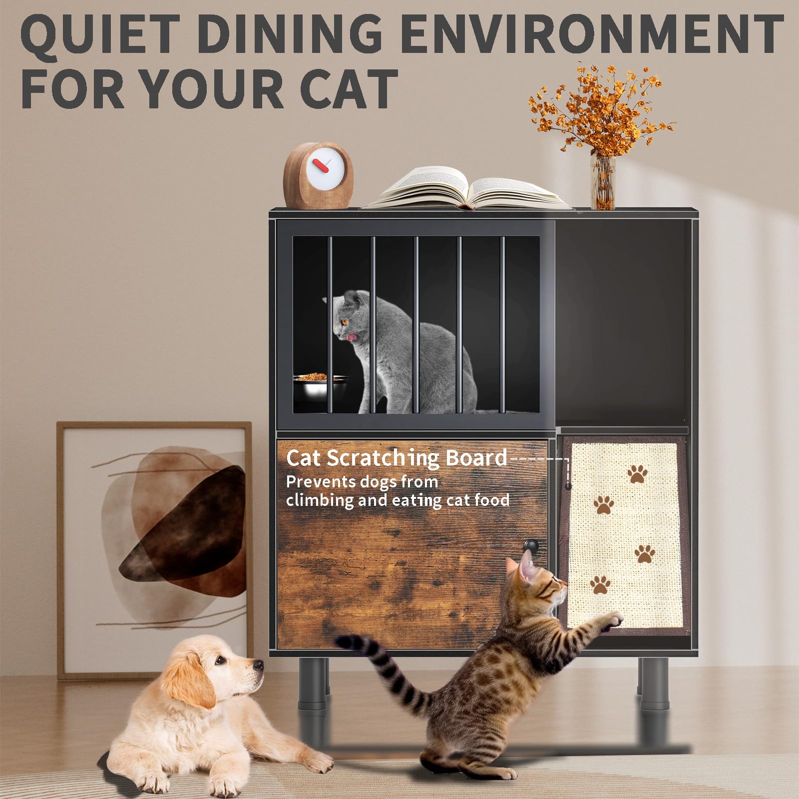 An application scenario or product detail of cat feeder table - Image 4