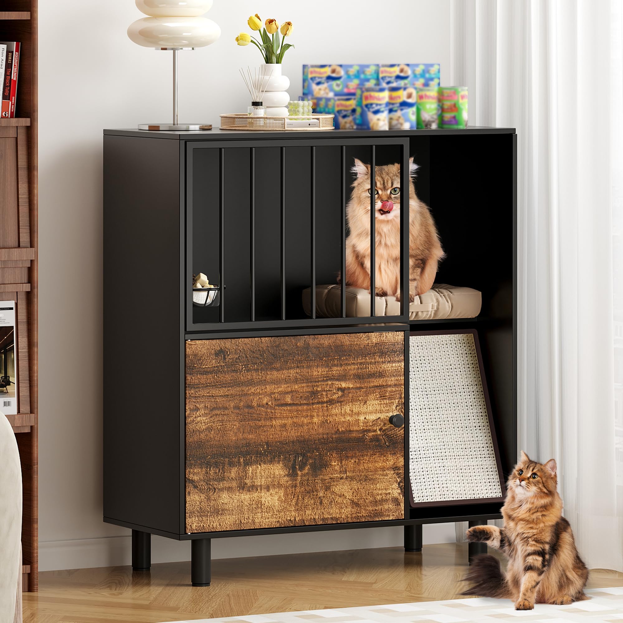 An application scenario or product detail of cat feeder table - Image 19