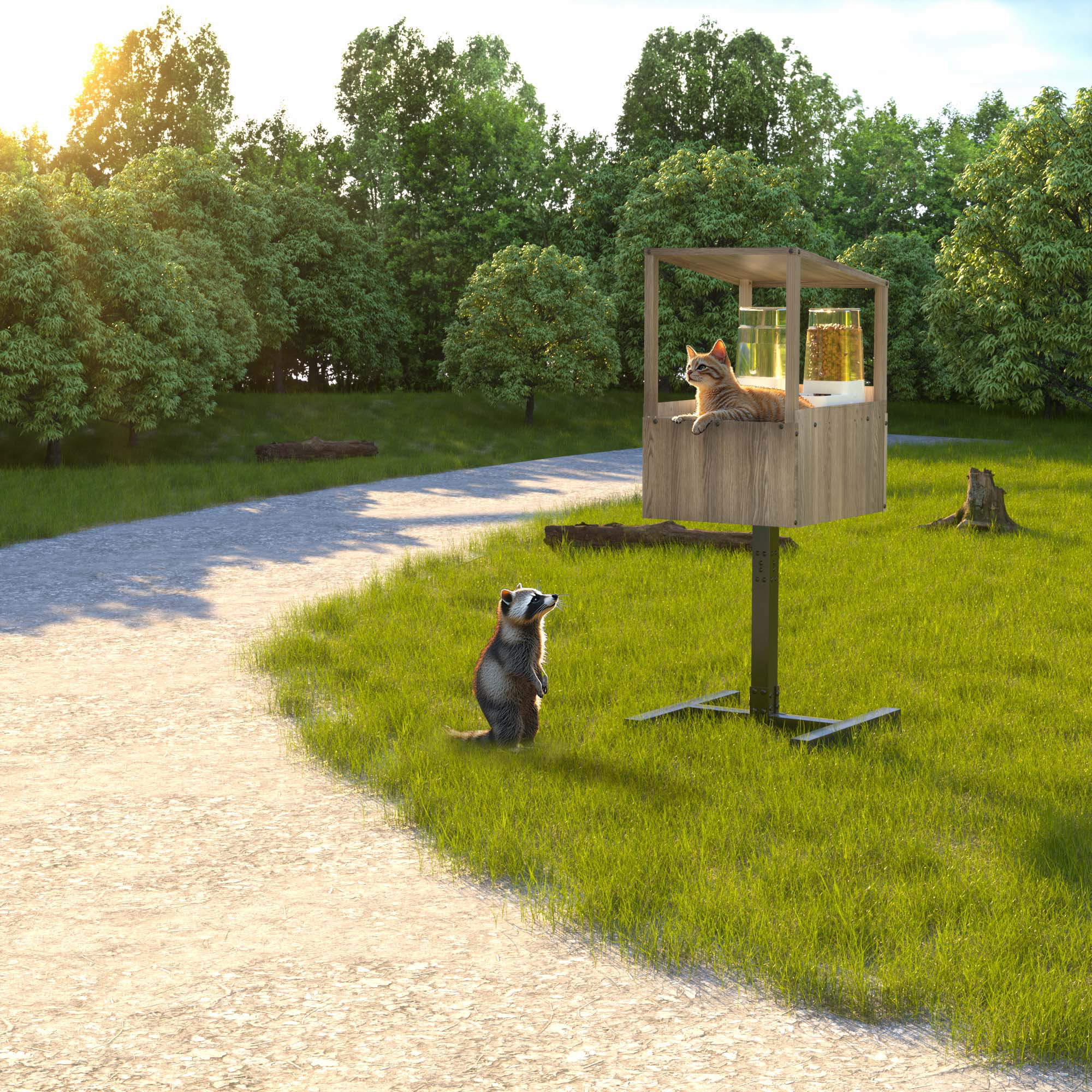 An application scenario or product detail of cat feeding station outdoor - Image 8