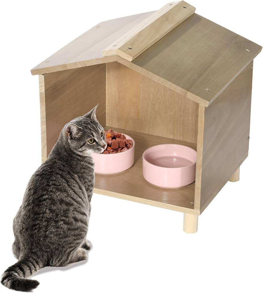 An application scenario or product detail of cat feeding station outdoor - Image 12