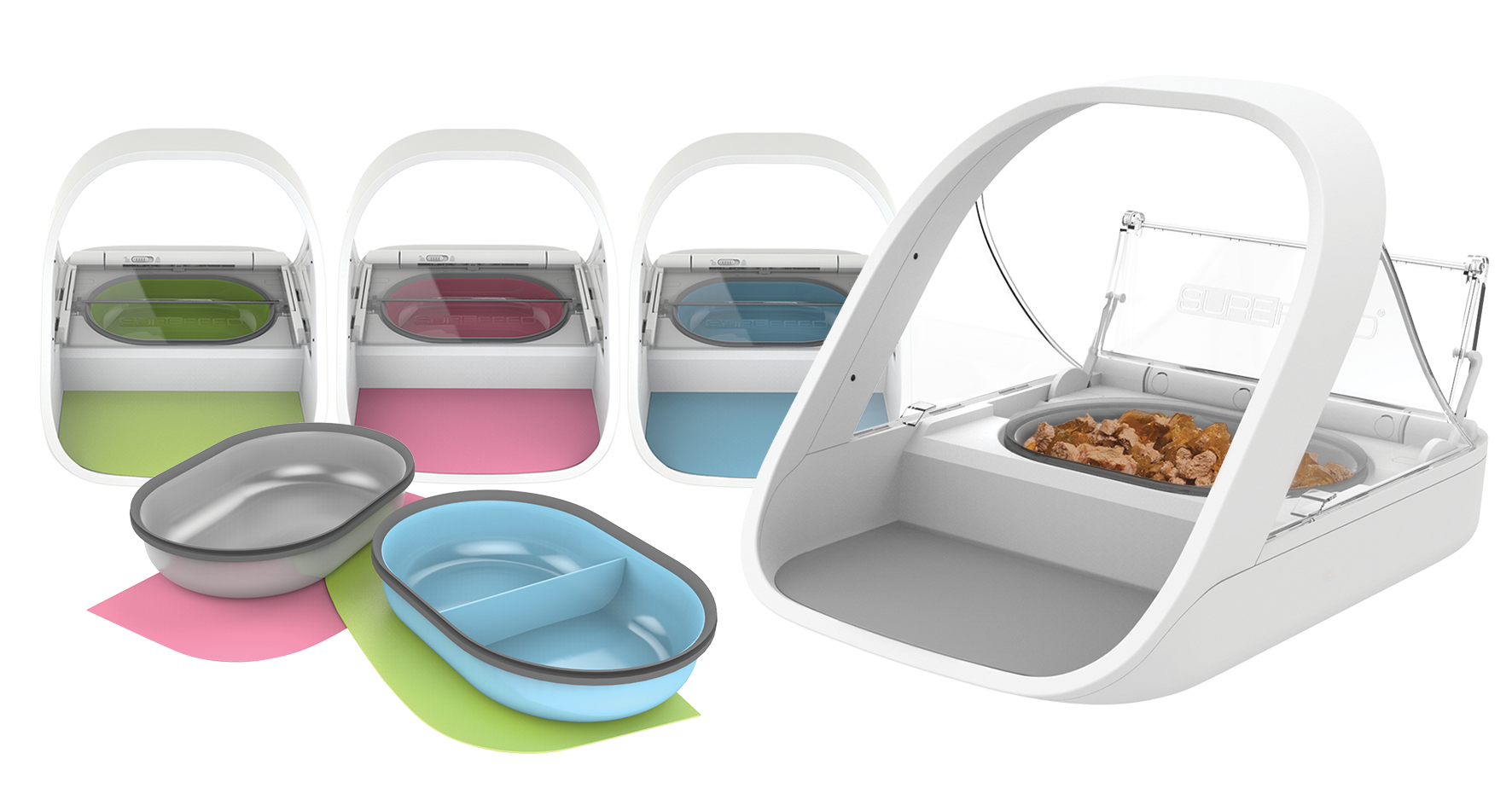 An application scenario or product detail of cat food bowl that opens with collar - Image 16