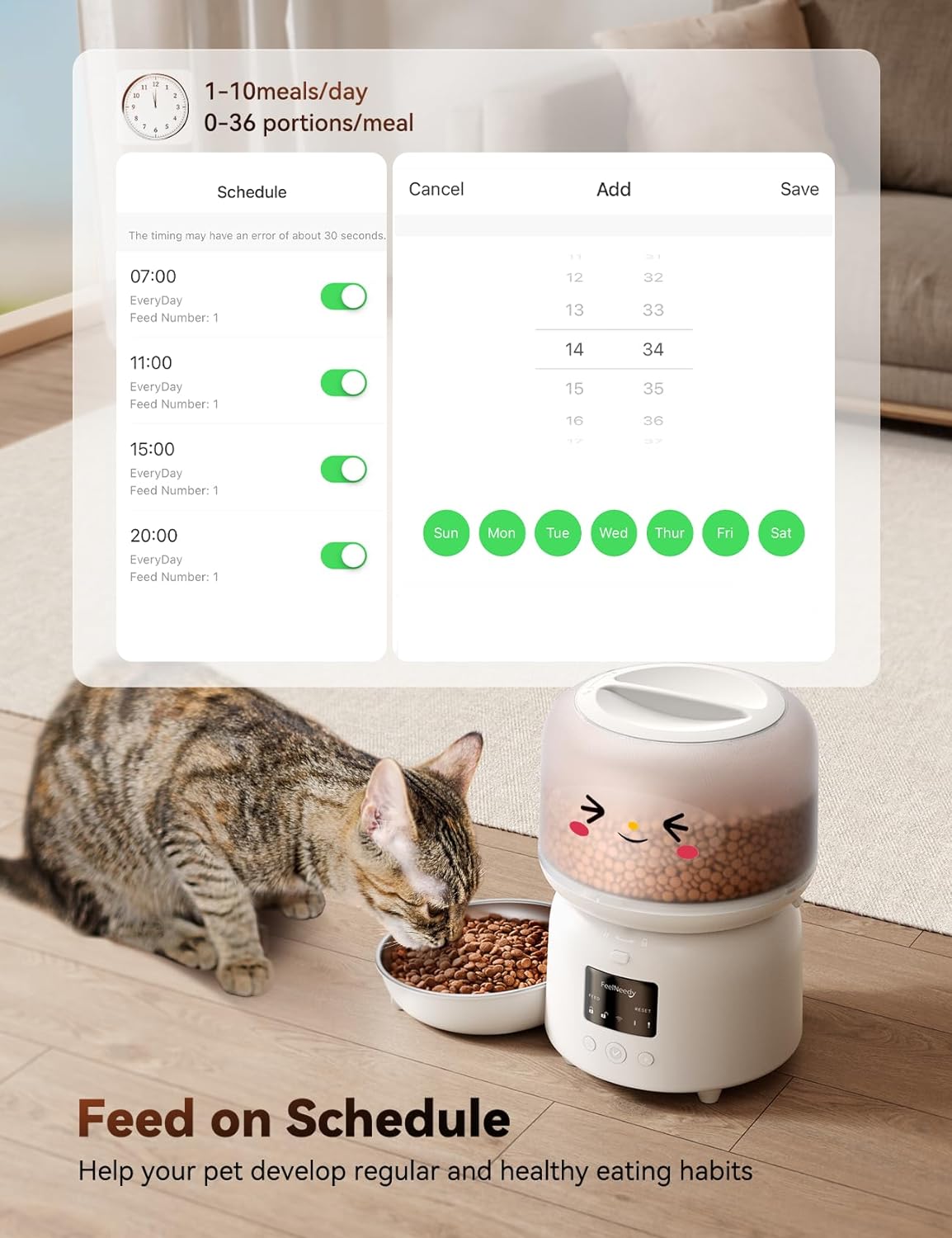 An application scenario or product detail of cat food timed feeder - Image 9