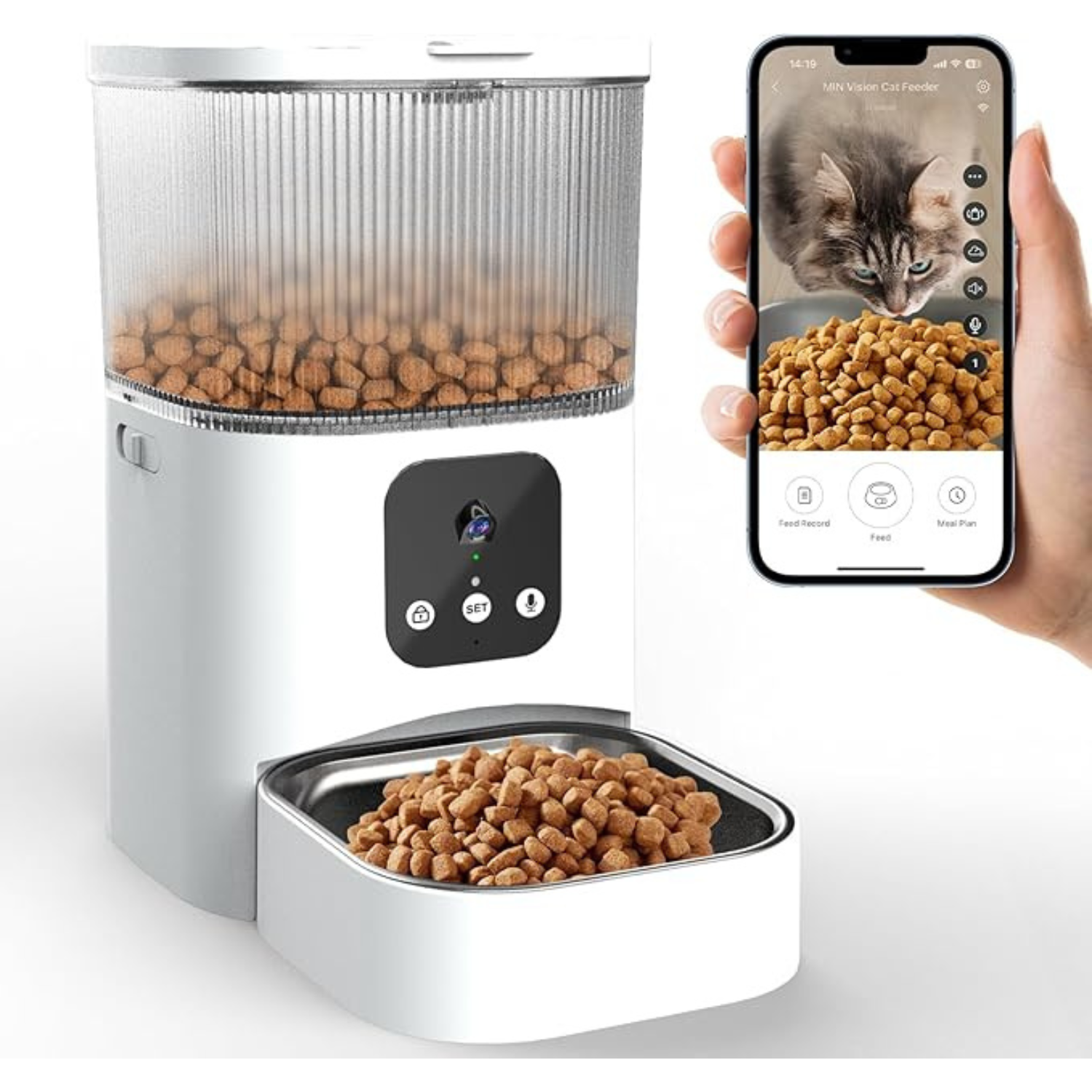 An application scenario or product detail of cat food timed feeder - Image 19